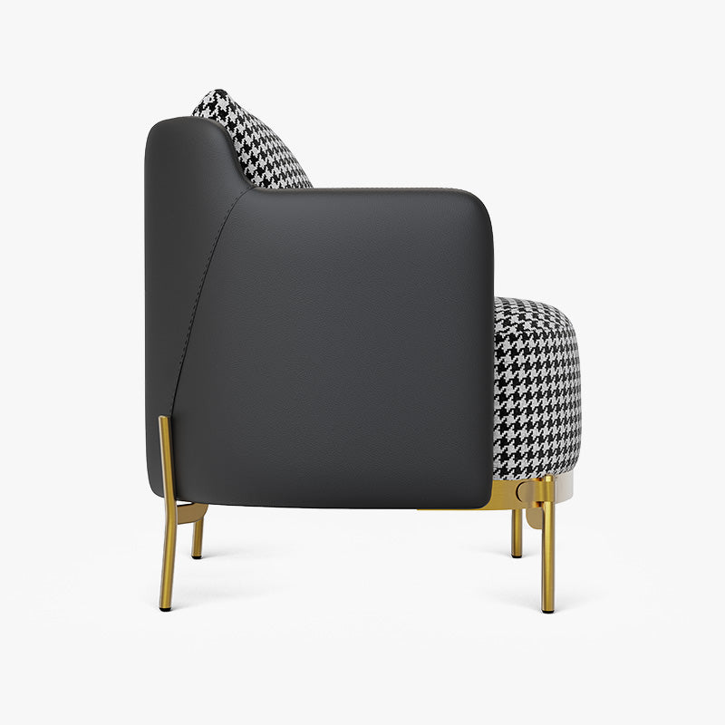 George Modern Houndstooth Pattern Living Room Chair