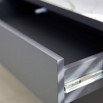 Thomas Modern LED Lights Dark Gray TV Stand & Coffee Table Set