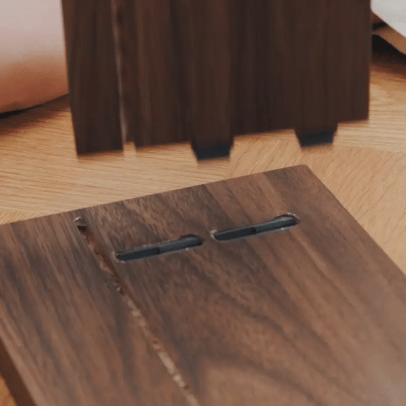 Lift-Top Coffee Table with Rounded Edges and Drawers Living Room Table