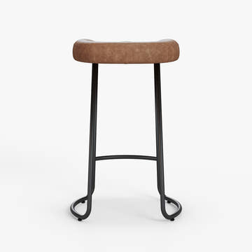 Smith Industrial Bar Stools Seats (Set of 2)