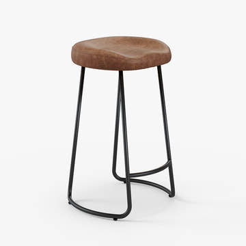 Smith Industrial Bar Stools Seats (Set of 2)