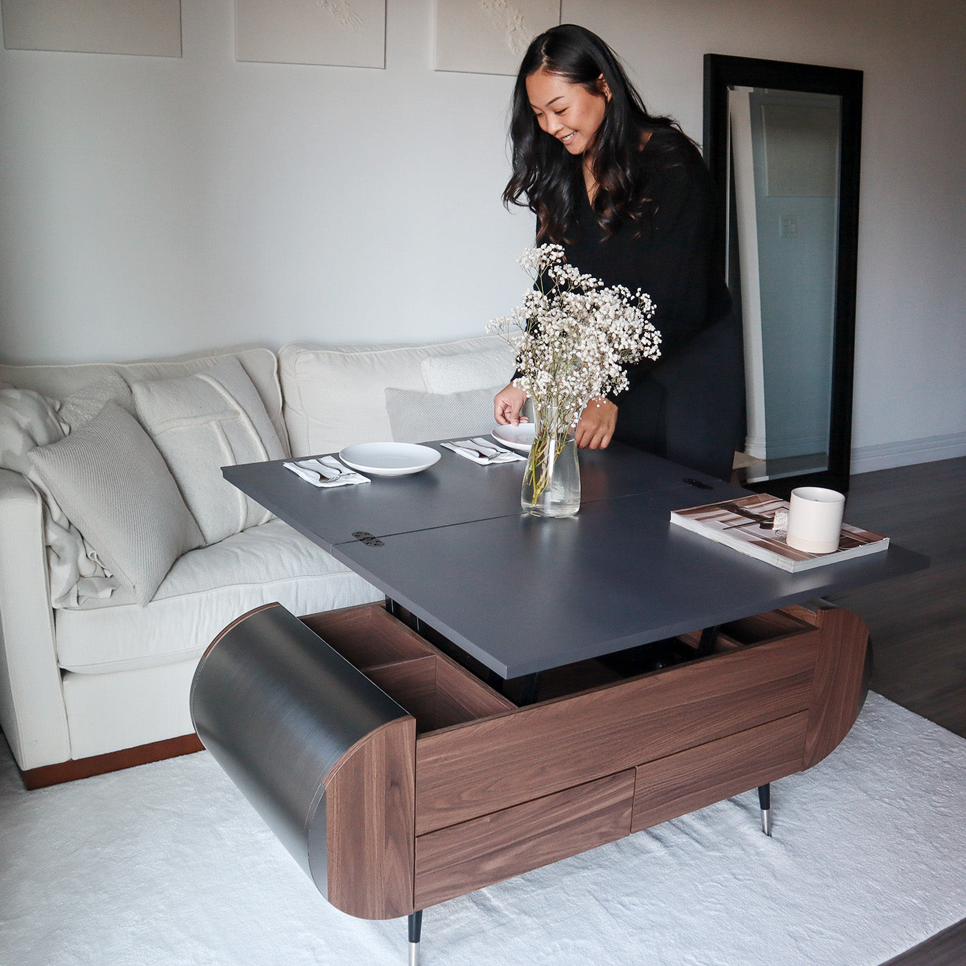 UCapsule Lift-Top Coffee Table | Aliving Home Furniture at Living Room