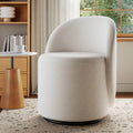 Kelly Nordic Round Back Swivel Vanity Stool