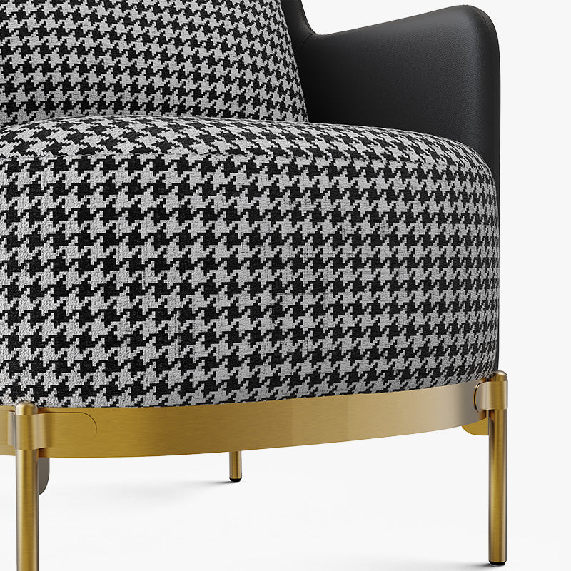 George Modern Houndstooth Pattern Living Room Chair