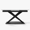 Thomas Modern Extendable X Leg Seats 4-6 Person Dining Table