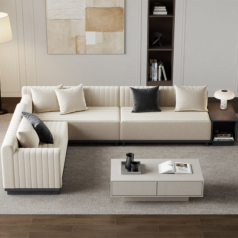 V,{L-Shape (6-Seater)}
