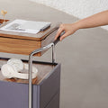 Multifunctional Side Table with Storage and Power Strip