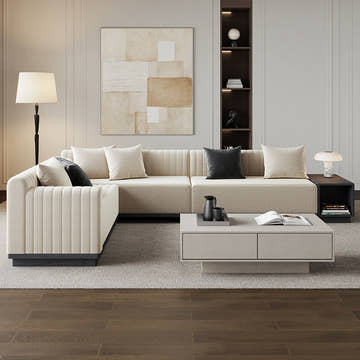 V,{L-Shape (6-Seater)}