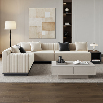 V,{L-Shape (6-Seater)}