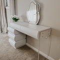 Elina Nordic Vanity Table with LED Mirror and Drawers