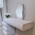 Elina Nordic Vanity Table with LED Mirror and Drawers