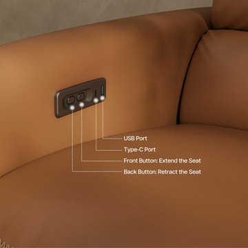 V, Top-Grain Leather