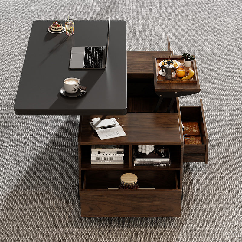 George Modern Lift Top Coffee Table with Storage Drawers