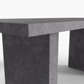 Todd Japandi Dining Table with Dual Pedestals for 6 people