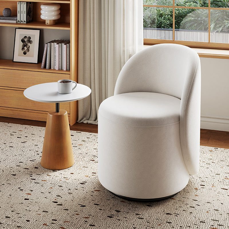 Kelly Nordic Round Back Swivel Vanity Stool