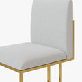 Cassandra Common Luxury Dining Chairs with Linen Upholstery (Set of 2)