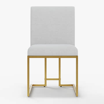 Cassandra Common Luxury Dining Chairs with Linen Upholstery (Set of 2)