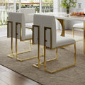 Cassandra Common Luxury Dining Chairs with Linen Upholstery (Set of 2)