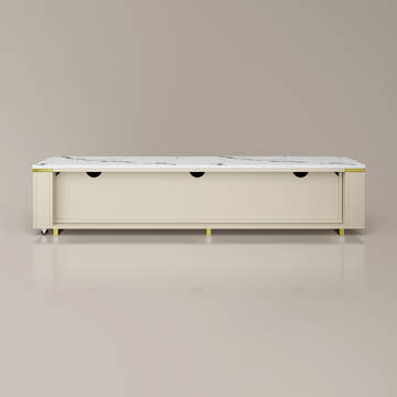 GlowStream Extendable TV Stand & Cassandra Sideboard Set