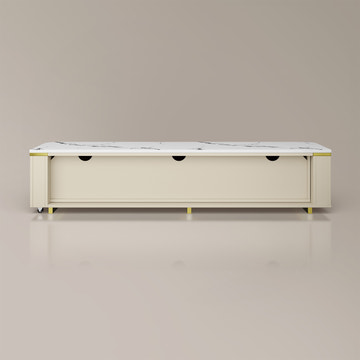 GlowStream Extendable TV Stand & Cassandra Sideboard Set