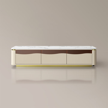 GlowStream Extendable TV Stand & Cassandra Sideboard Set