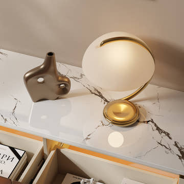 GlowStream Extendable TV Stand & Cassandra Sideboard Set