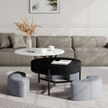 Thomas Modern Lift-Top Coffee Table with Storage and Ottoman