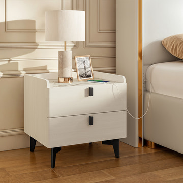 V,{Set A (with white nightstands)}