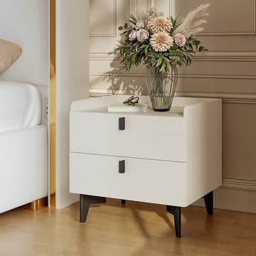 V,{Set A (with white nightstands)}