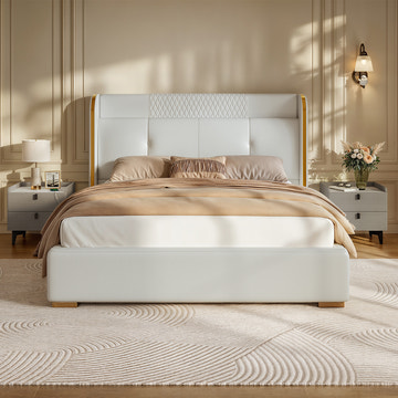 V,{Set B (with gray nightstands)}