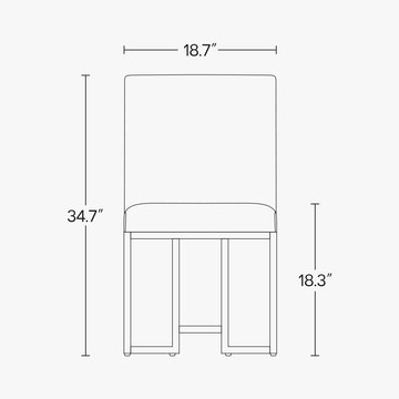 Cassandra Common Luxury Dining Chairs with Linen Upholstery (Set of 2)