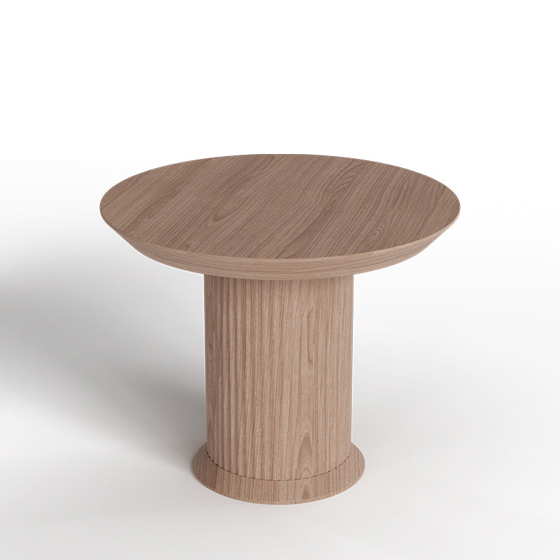 Miya Japandi Round Dining Table with Pedestal Base