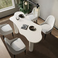 Elina Nordic 4-Leg Dining Table with Irregular-Shaped Tabletop