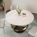 Sophie Common Luxury Small Round Dining Room Table Set with 4 Chairs