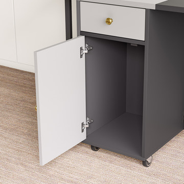 Folding Dining Table with drawers