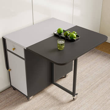 Black Folding Dining Table