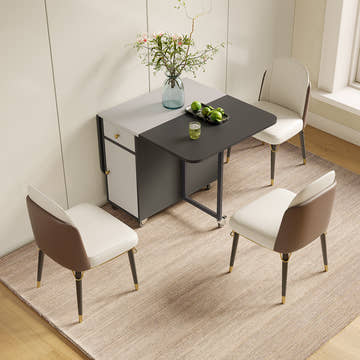 Folding Dining Table Set with Chairs