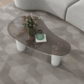 Kelly Nordic Tempered Glass Coffee Table with Three Legs