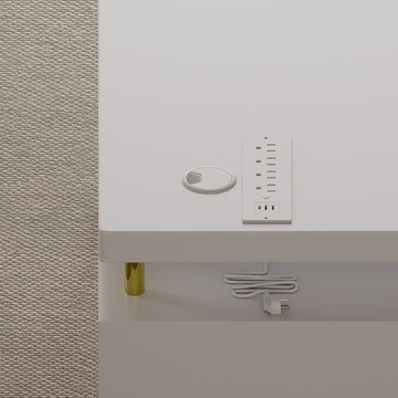 Sophie Common Luxury White Office Desk & White Leather Best Ergonomic Office Chair Set