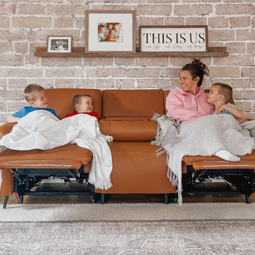 V,{Top-Grain Leather?3-Seat}