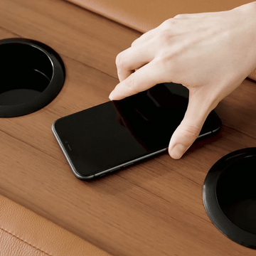 AeroStretch 3 Seater Power Zero Wall Recliner Sofa with Drop Down Table Tray