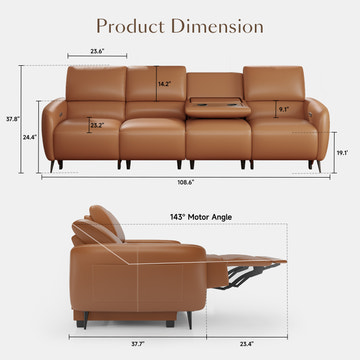 V,{Top-Grain Leather?4-Seat}