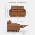 V,{Top-Grain Leather?Loveseat}