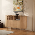 Todd Japandi Light Wood Sideboard Buffet Table with Storage