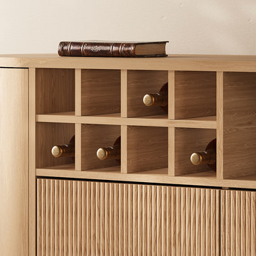 Todd Japandi Light Brown Wood 59.1