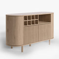 Todd Japandi Light Wood Sideboard Buffet Table with Storage