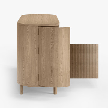 Todd Japandi Light Brown Wood 59.1