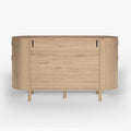 Todd Japandi Light Wood Sideboard Buffet Table with Storage