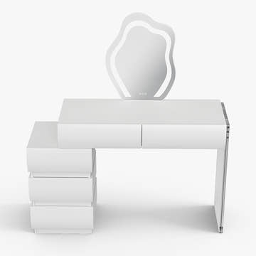 Elina Nordic Vanity Table with LED Mirror and Drawers