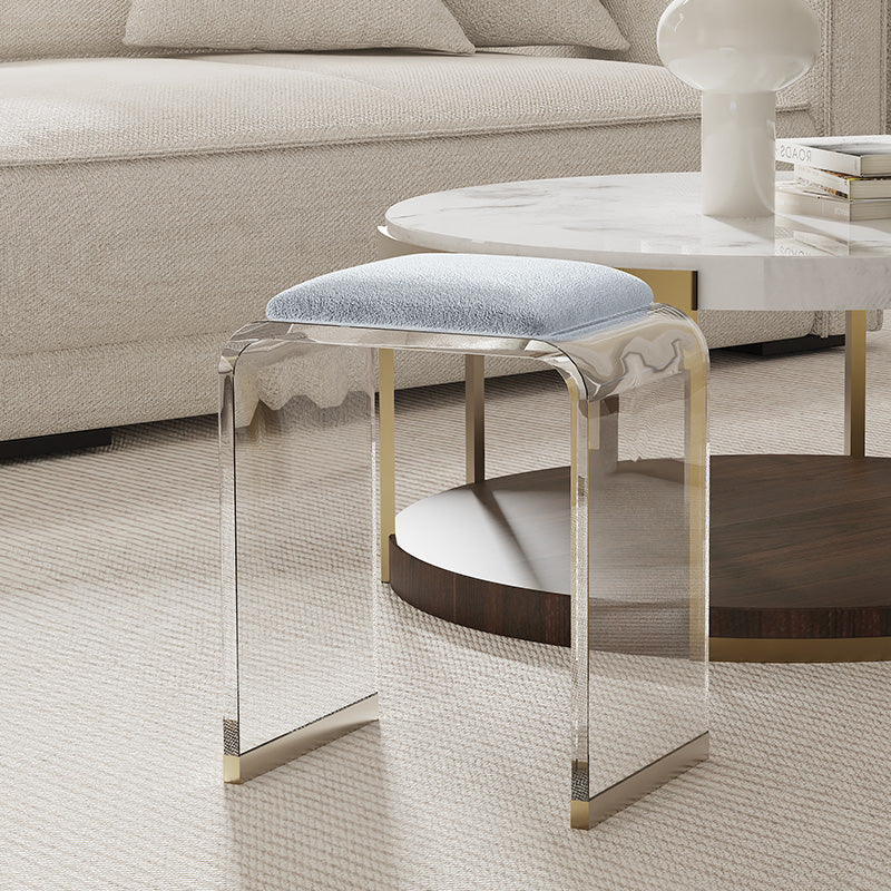 Sophie Common Luxury Acrylic Stool with Soft Seat